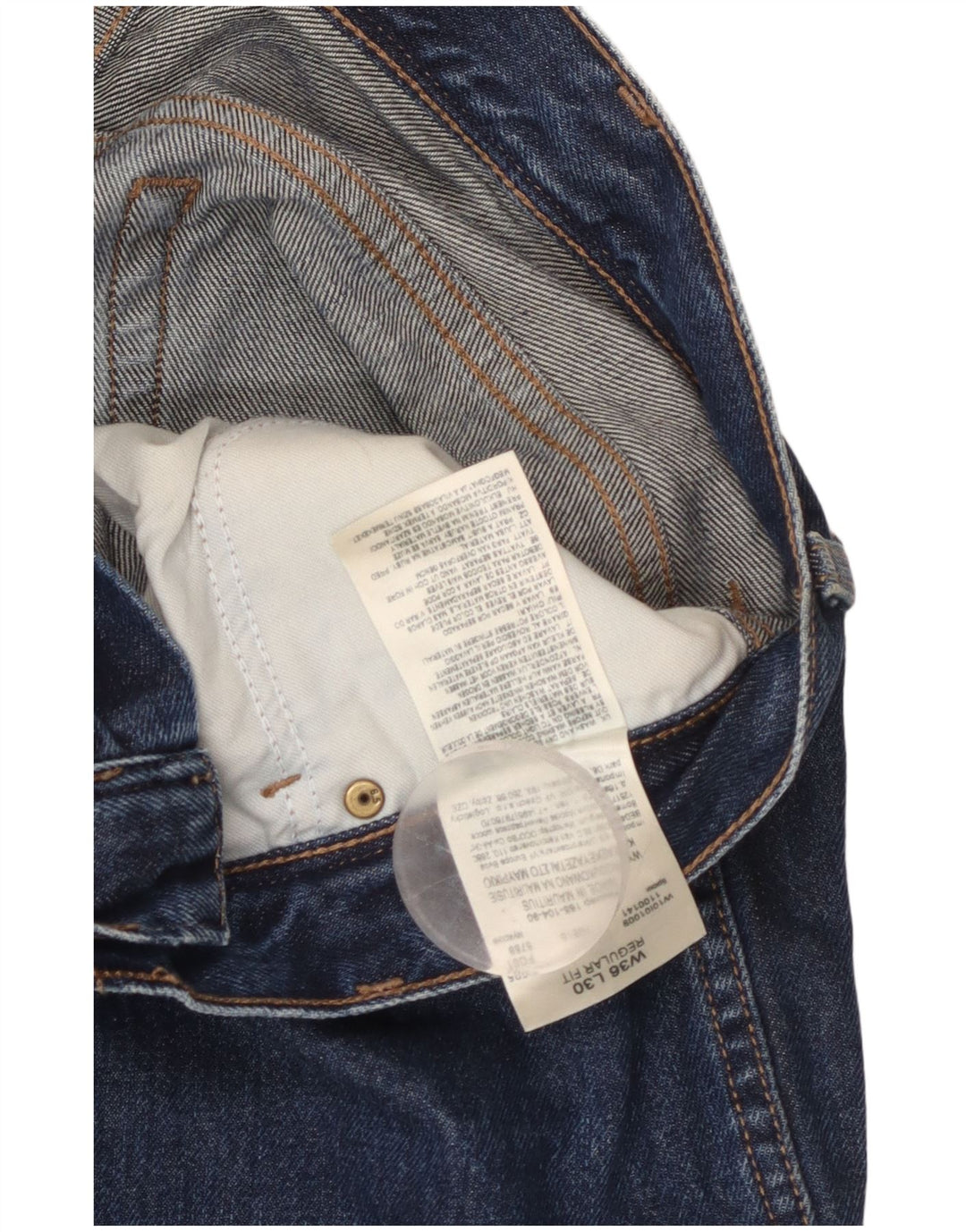 WRANGLER Jean droit coupe régulière homme W36 L30 bleu coton