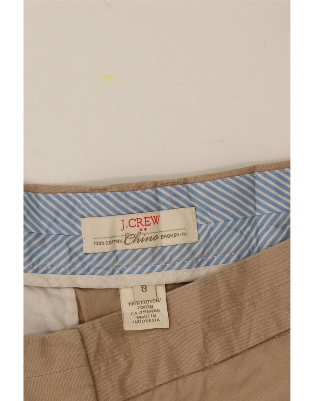 J. CREW Womens Broken In Chino Shorts US 8 Medium W32 Beige Cotton Vintage J. Crew and Second-Hand J. Crew from Messina Hembry 