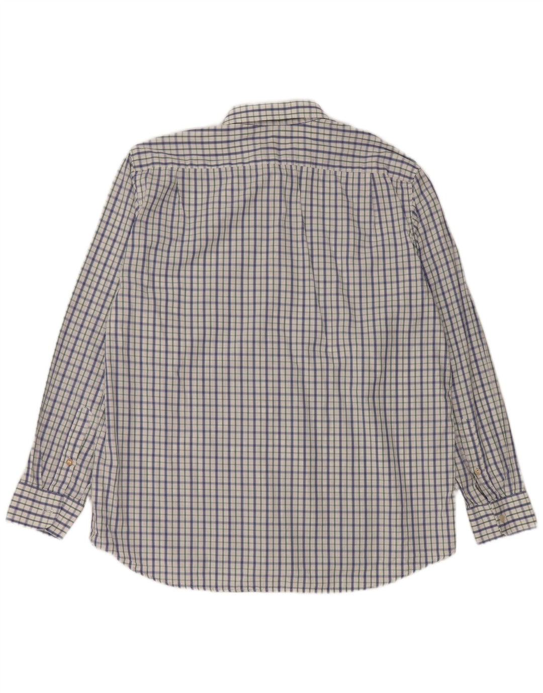 Gloriette Chemise Homme Taille 43 Grand Coton à Carreaux Blanc