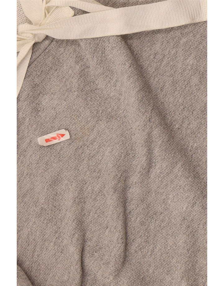 MET Chemisier à manches longues pour femme UK 10 Petit Gris Coton
