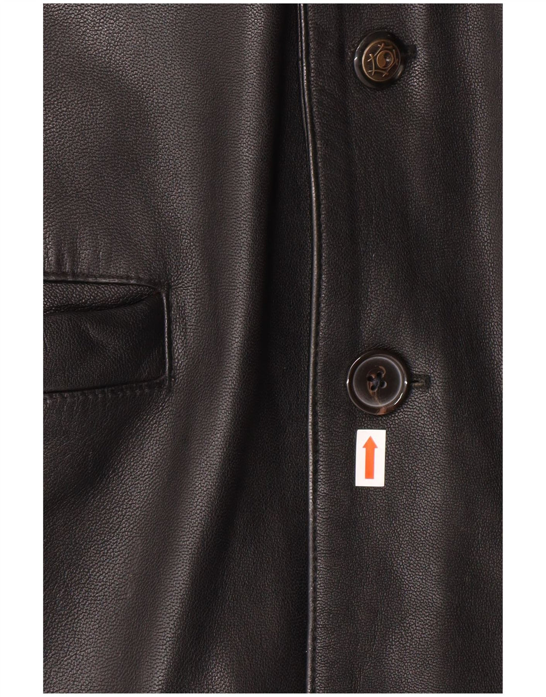 ROUTE 66 Veste en cuir pour homme UK 40 Grand cuir noir