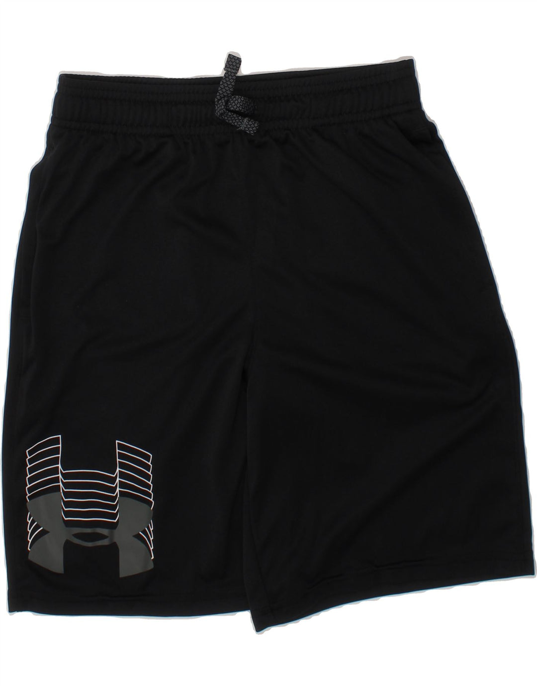 UNDER ARMOUR Boys Graphic Sport Shorts 9-10 Years Medium  Black Polyester Vintage Under Armour and Second-Hand Under Armour from Messina Hembry 