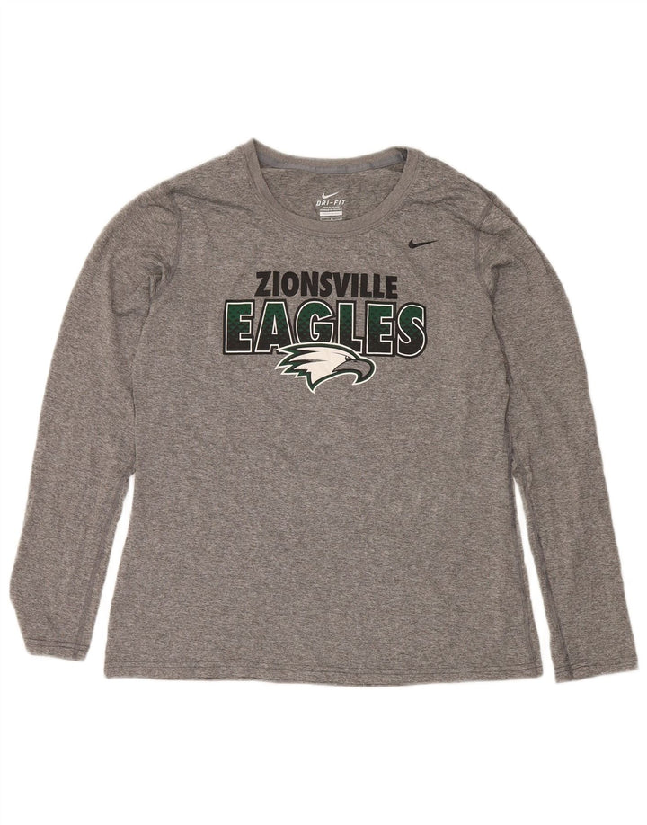 Haut à manches longues Nike Zionsville Eagles Graphic pour homme, gris moyen moucheté