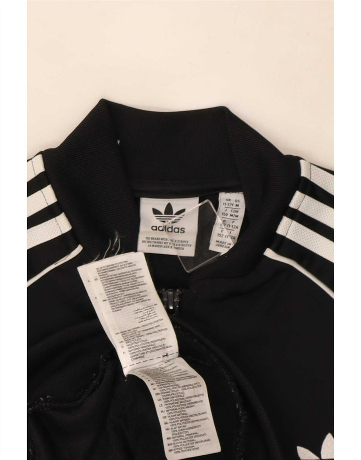 Veste de survêtement Adidas Garçon 11-12 ans Noir Polyester