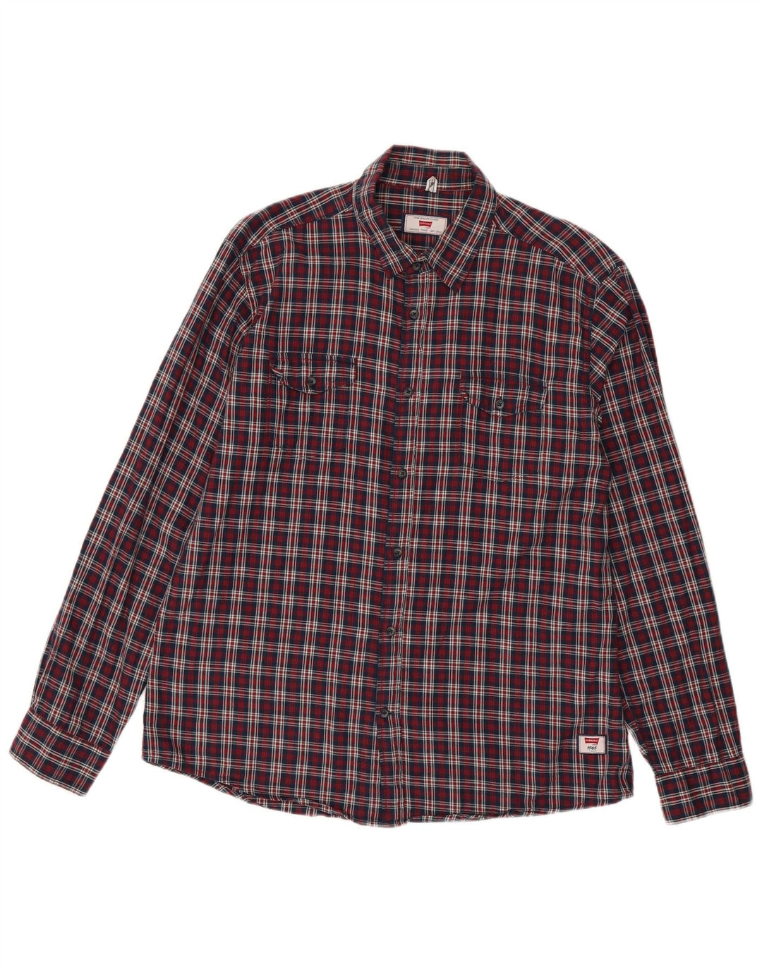 CARRERA Chemise Regular Fit Flanelle Homme Rouge Carreaux Coton