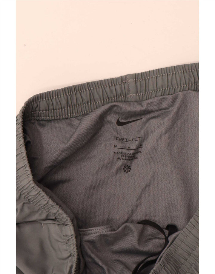 Nike Short de sport Dri Fit pour homme en polyester color block gris moyen