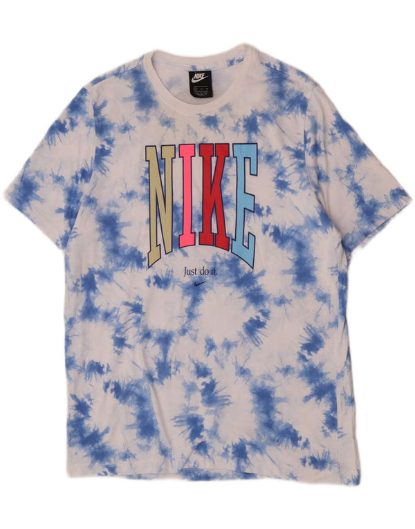Nike T-shirt graphique pour homme XL en coton tie-dye bleu