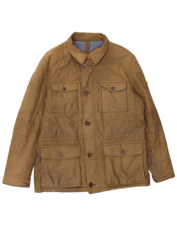 Massimo Dutti Veste utilitaire pour homme UK 40 Large Marron Nylon