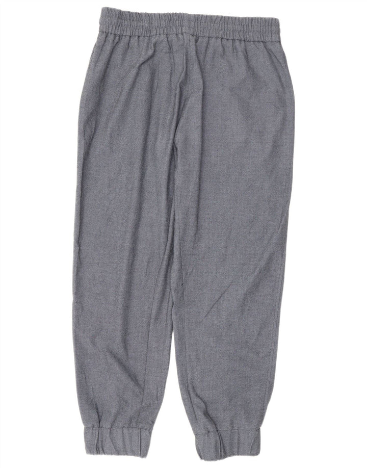 Zara Pantalon de jogging décontracté pour femme Medium W28 L26 Bleu Polyester