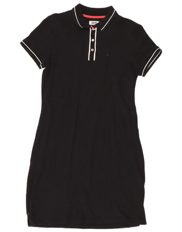Tommy Hilfiger Robe Polo Femme UK 14 Grand Coton Noir