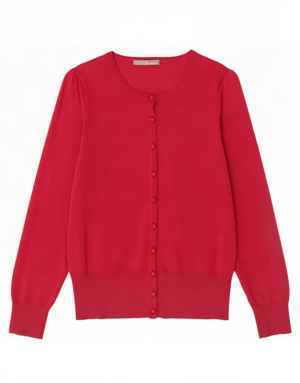 Marks & Spencer Pull Cardigan pour Femme UK 12 Rose Moyen