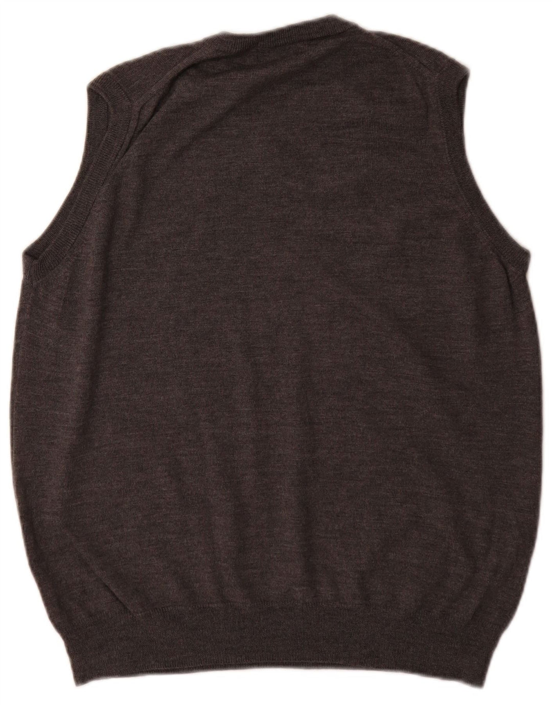 Marks & Spencer Débardeur Gilet Homme Gris Moyen Laine Mérinos