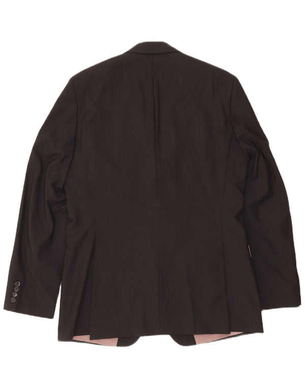 Hugo Boss Veste blazer à 2 boutons pour homme Taille 102 Grande laine noire