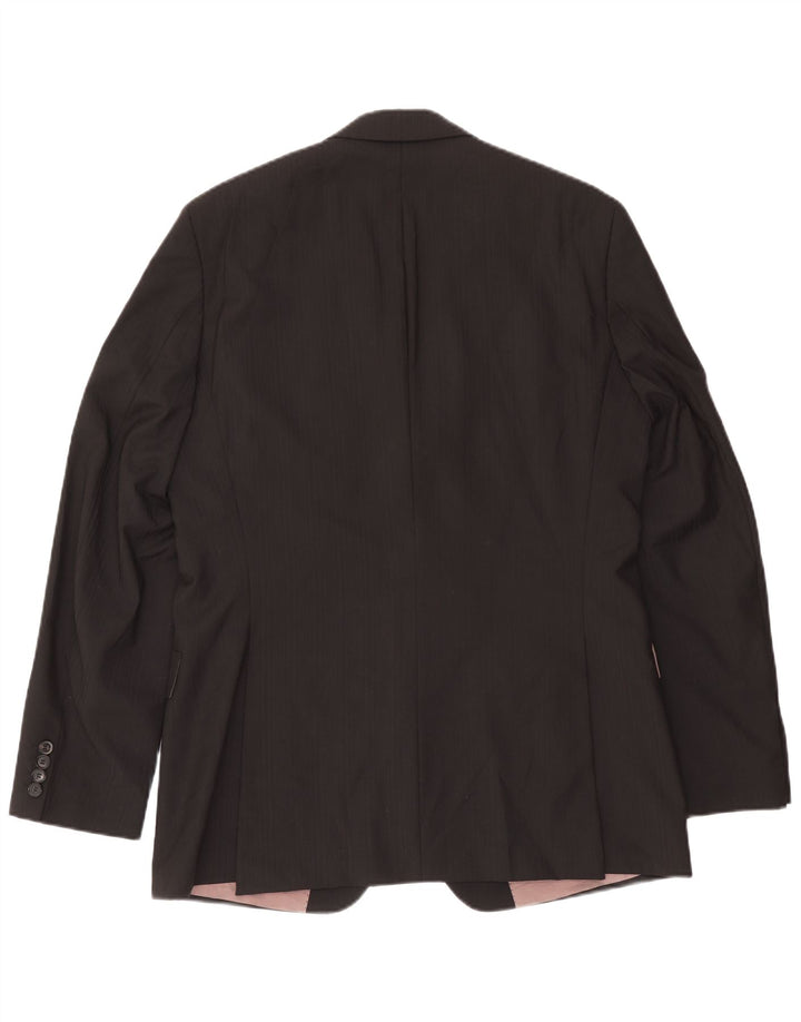 Hugo Boss Veste blazer à 2 boutons pour homme Taille 102 Grande laine noire