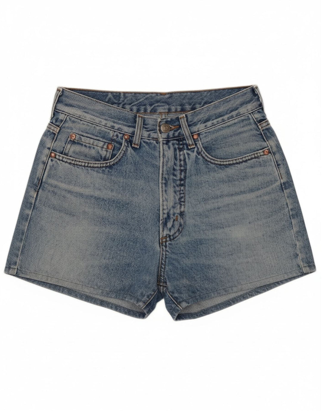 Carrera Short en jean taille haute pour femme IT 44 Medium W26 Bleu Coton