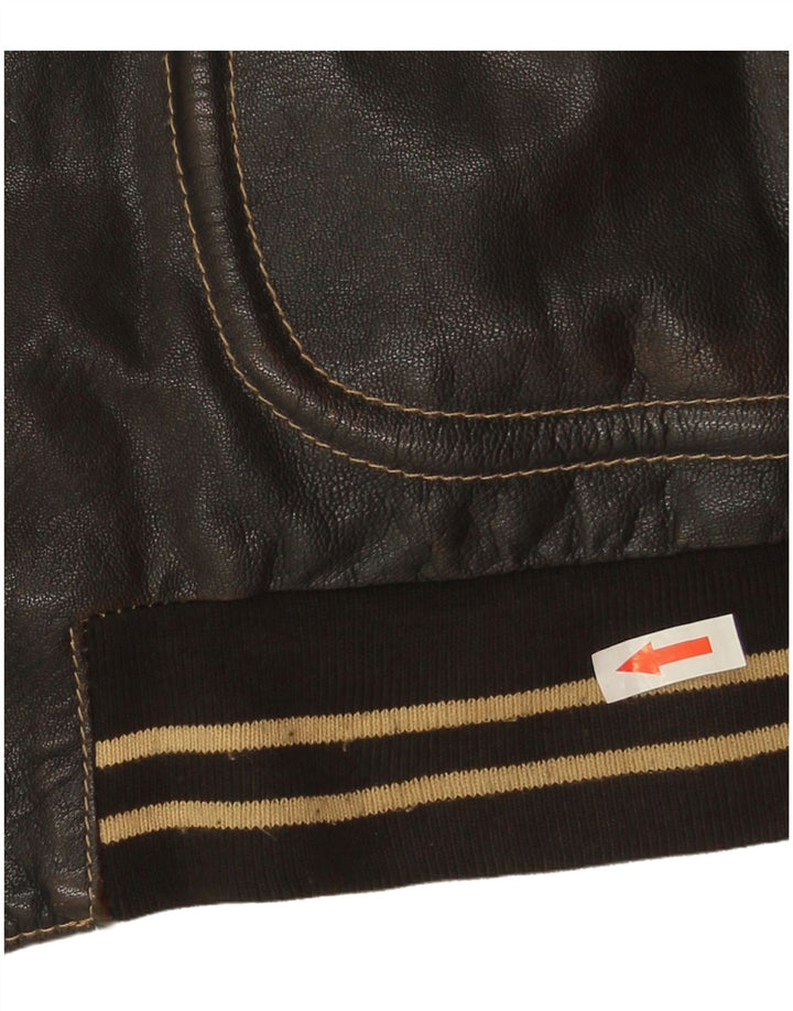 Veste en cuir homme vintage IT 52 XL Cuir marron