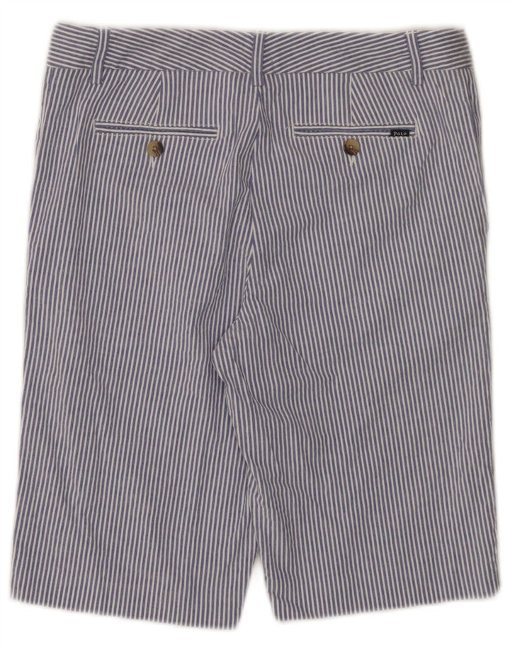POLO RALPH LAUREN Short Chino Garçon 15-16 ans W28 Bleu Marine à Rayures