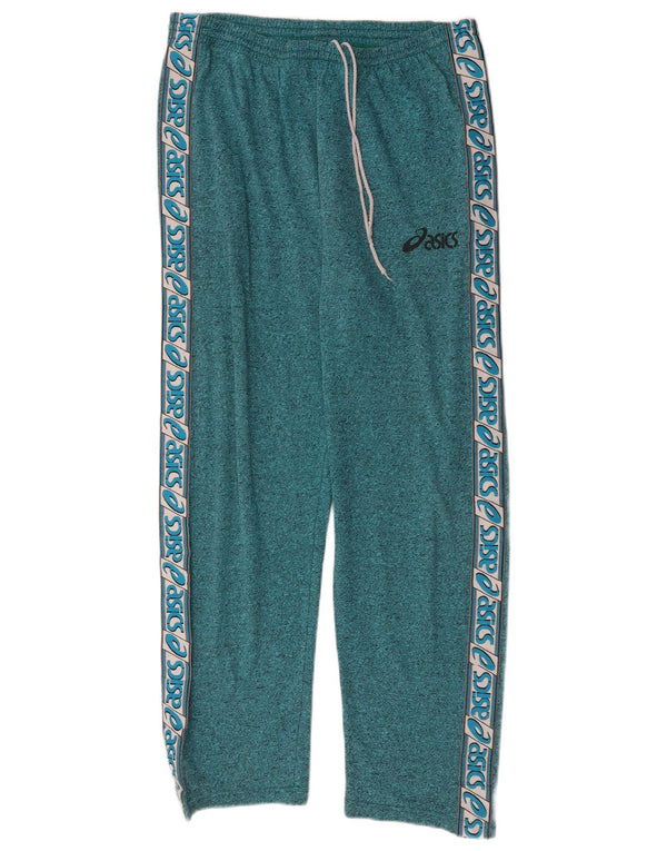 Asics Pantalon de Survêtement Graphique XL Coton Colorblock Vert Homme