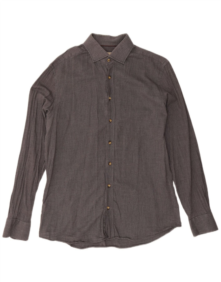 Hackett Chemise Slim Fit Homme Gris Coton