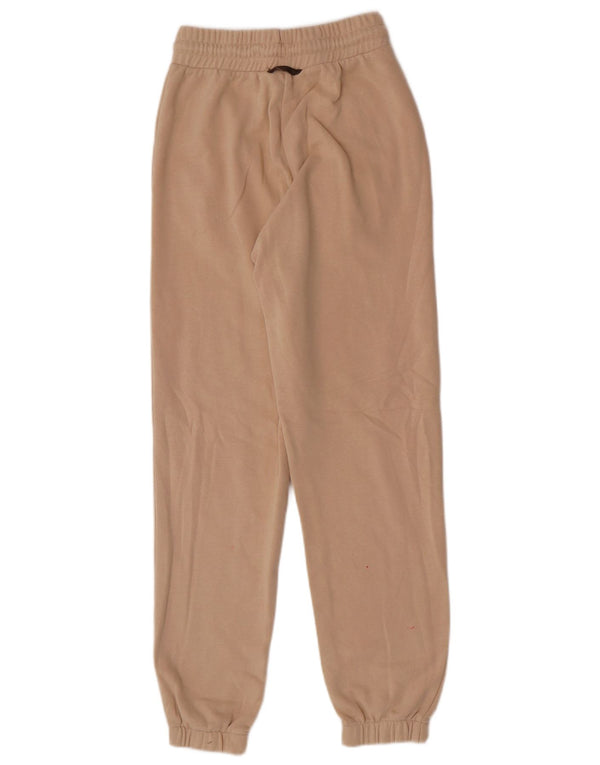 Adidas Pantalon de survêtement graphique pour femme Joggers UK 8 Petit coton beige