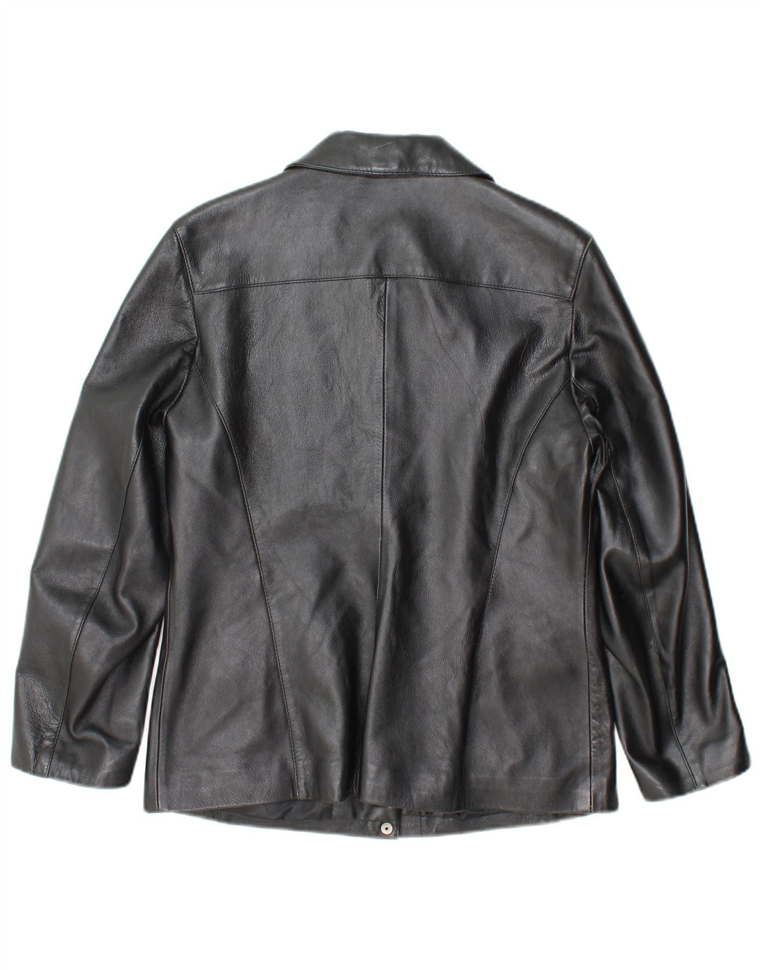 Principes Veste en cuir petite femme UK 12 Cuir noir moyen