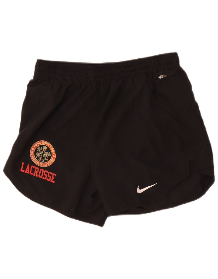 Nike Short de sport Dri Fit pour femme UK 10 Petit Noir Polyester