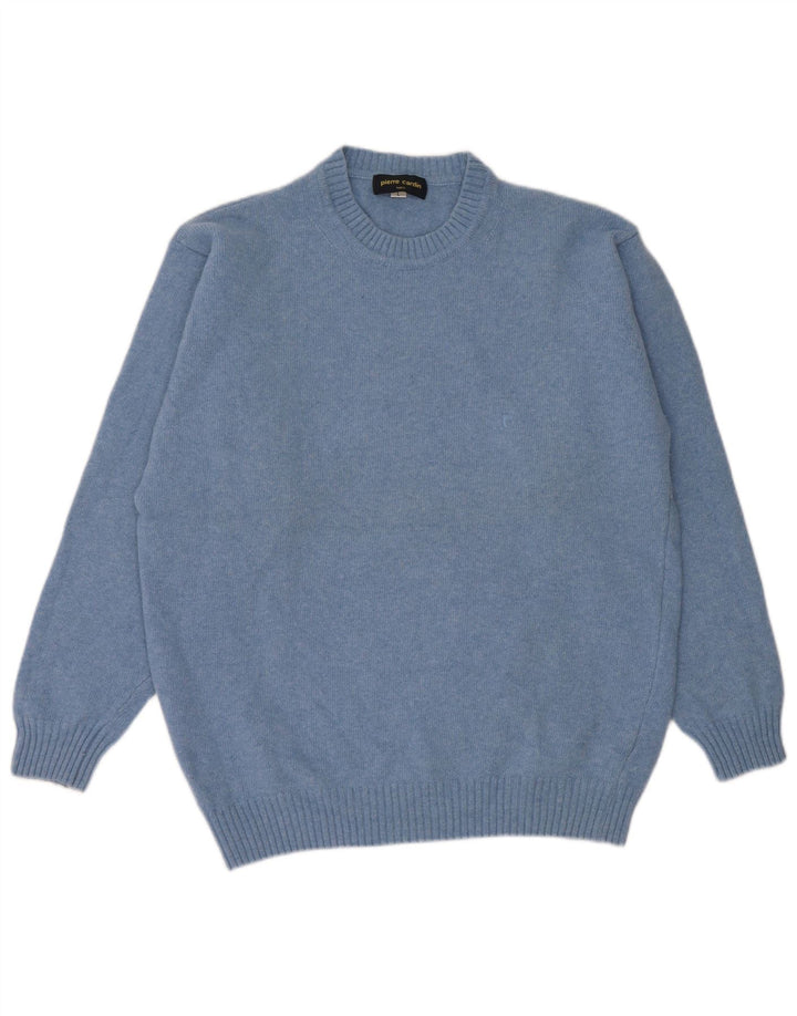 PIERRE CARDIN Pull col rond homme grande laine bleue