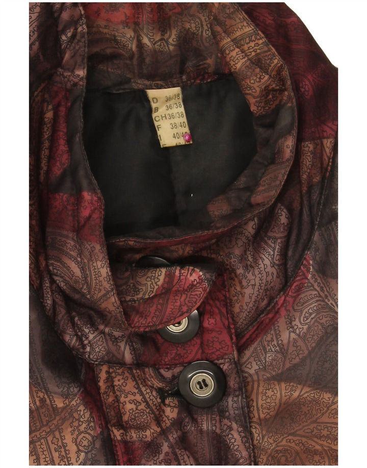 VINTAGE Manteau coupe-vent femme EU 36/38 Petit Paisley multicolore
