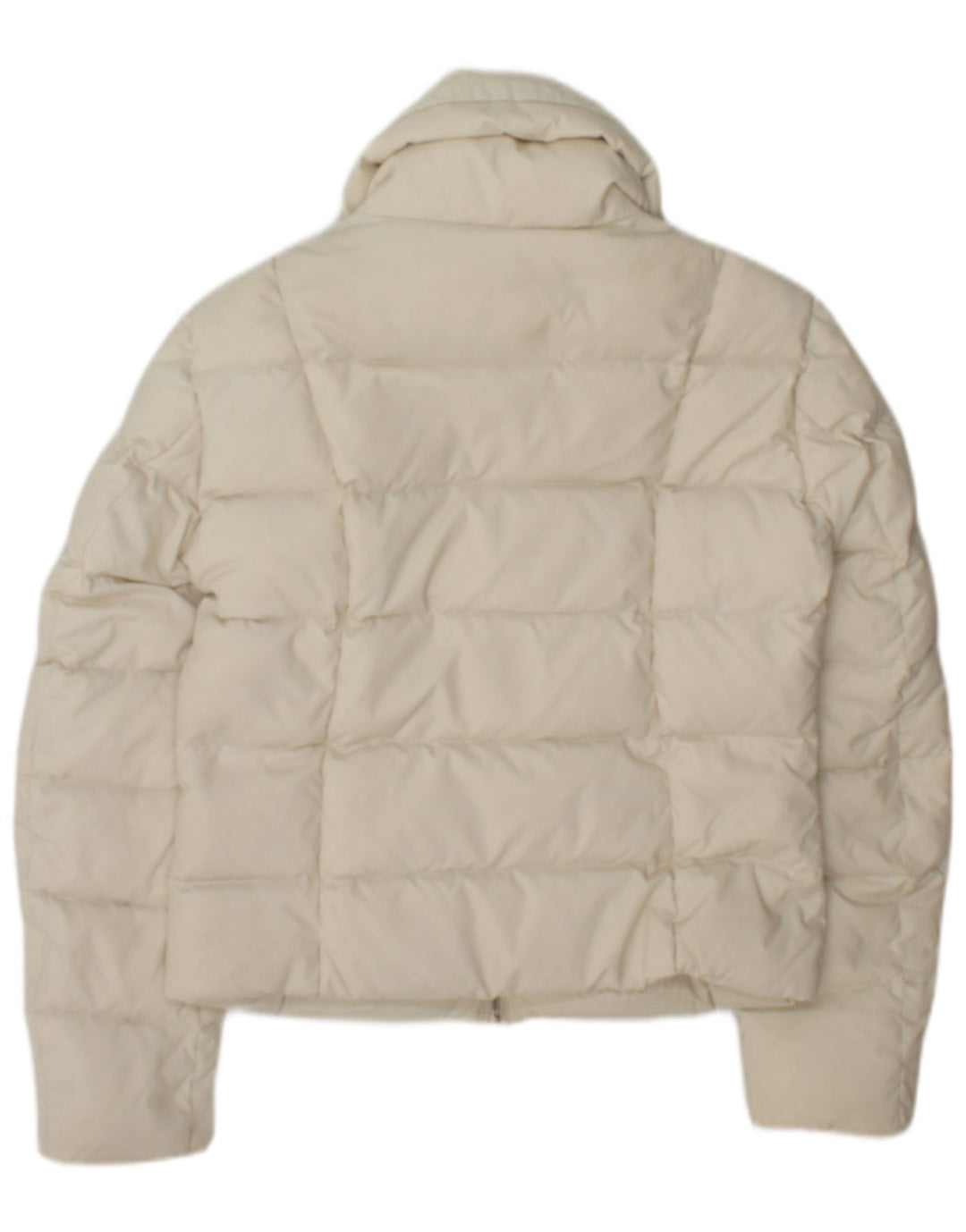 Replay Veste courte rembourrée pour femme UK 10 Small Off White Polyamide