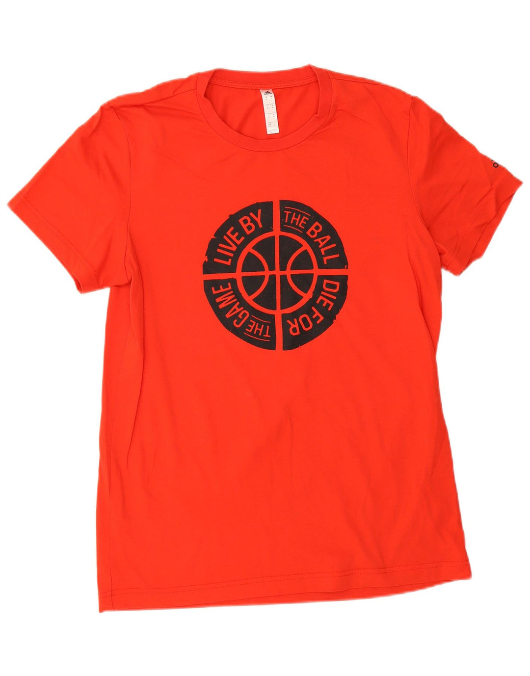 Adidas T-Shirt Graphique Homme Rouge Moyen Coton