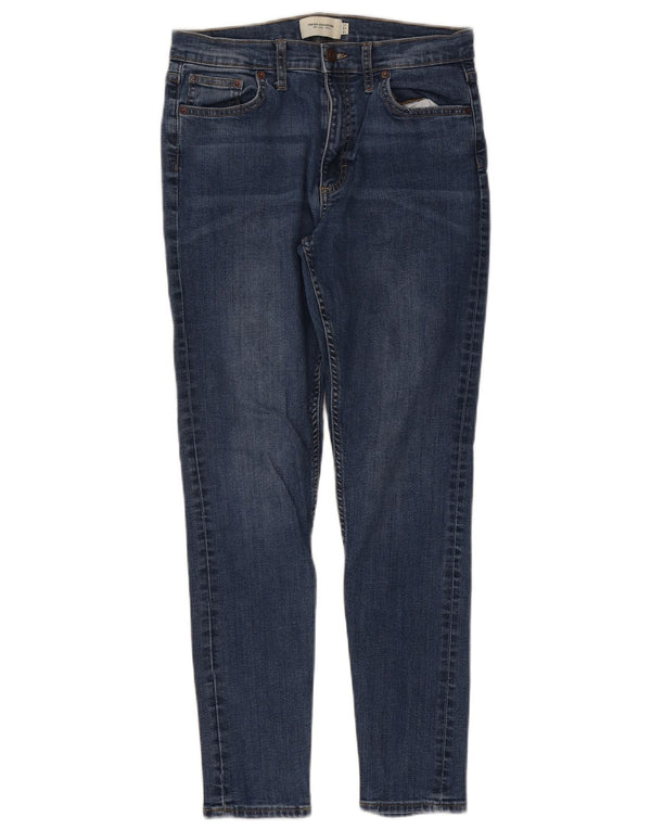 French Connection Jean skinny pour femme UK 12 Medium W30 L28 Bleu Coton