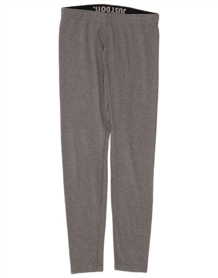 Nike Leggings graphiques pour femmes UK 12 coton gris moyen