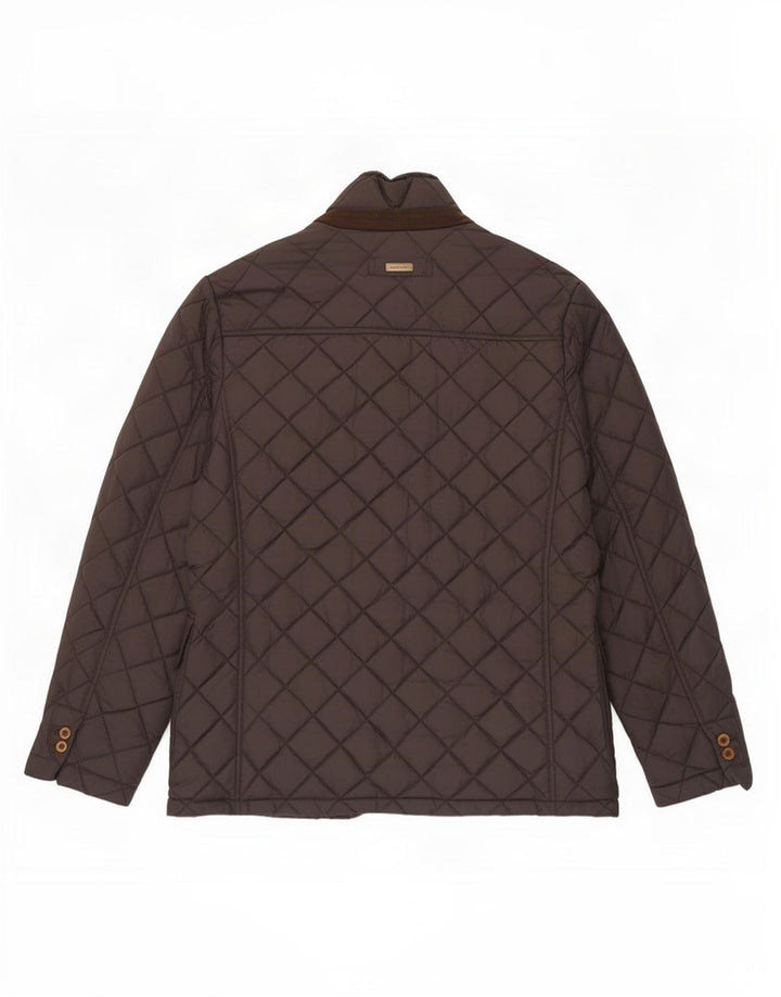 Henry Cottons Veste matelassée pour homme IT 50 Large Marron Polyester