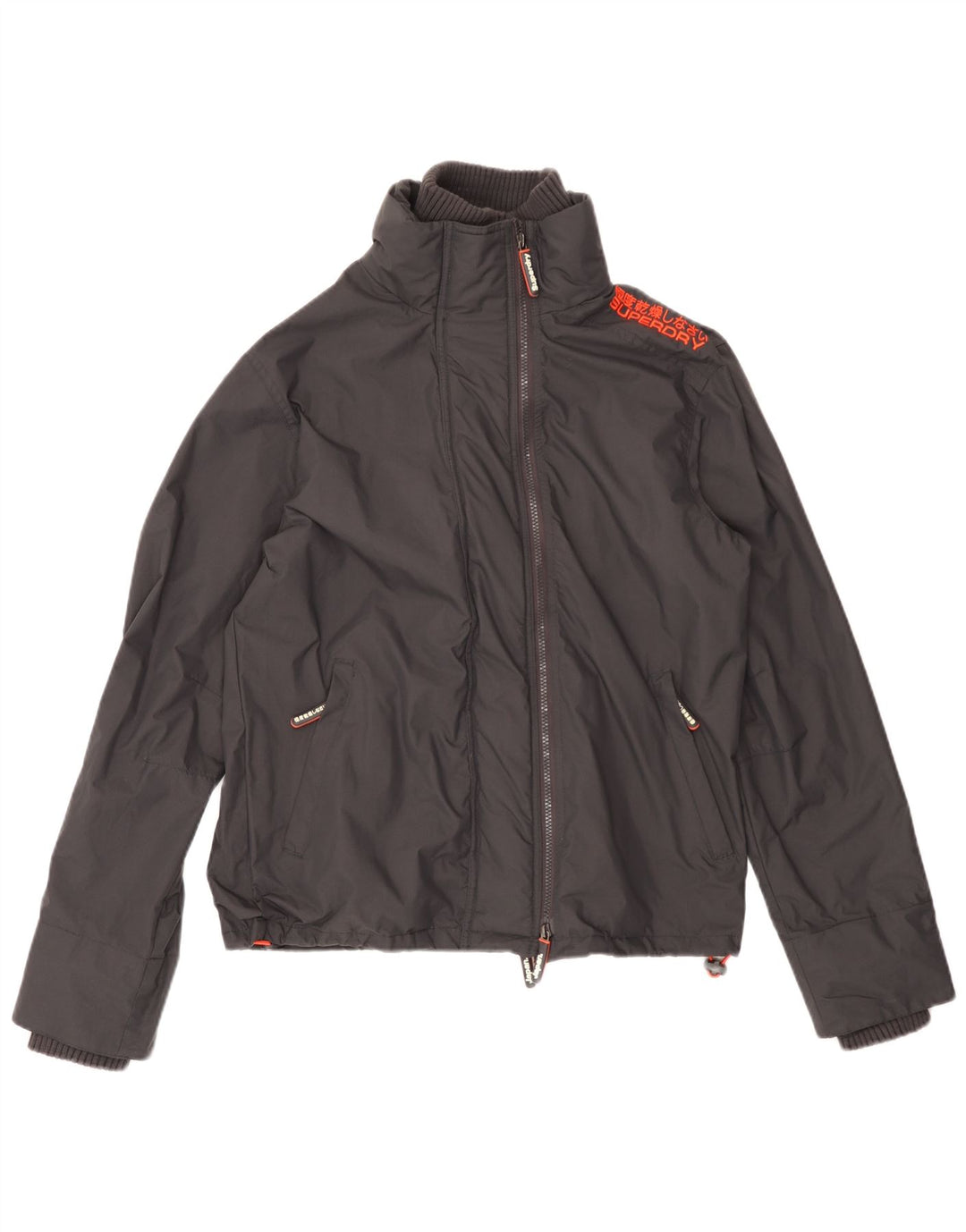 Superdry Veste Bomber Graphique The Windcheater Femme UK 14 Noir Moyen
