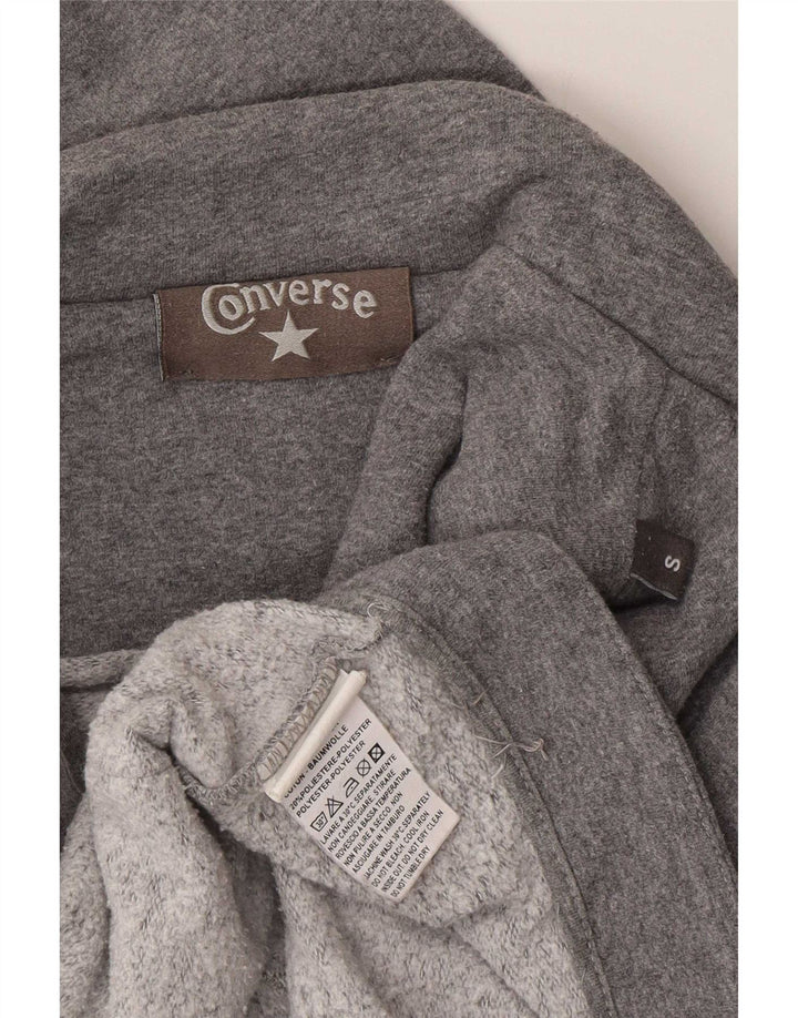 Converse Veste blazer à 1 bouton pour femme UK 10 Petit coton moucheté gris