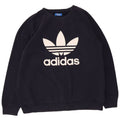 Adidas Sweat-shirt graphique pour homme en coton bleu marine Taille L