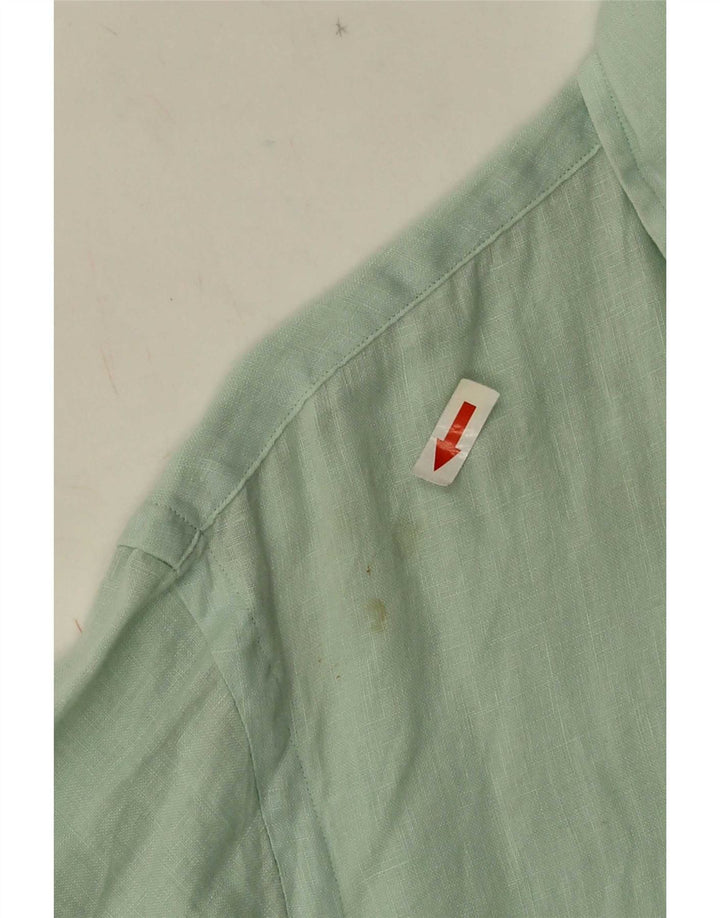 Ralph Lauren Chemise à manches courtes pour homme en lin vert moyen
