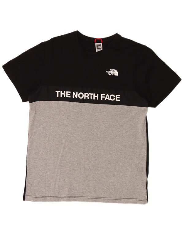 The North Face T-shirt graphique pour homme en coton color block noir moyen