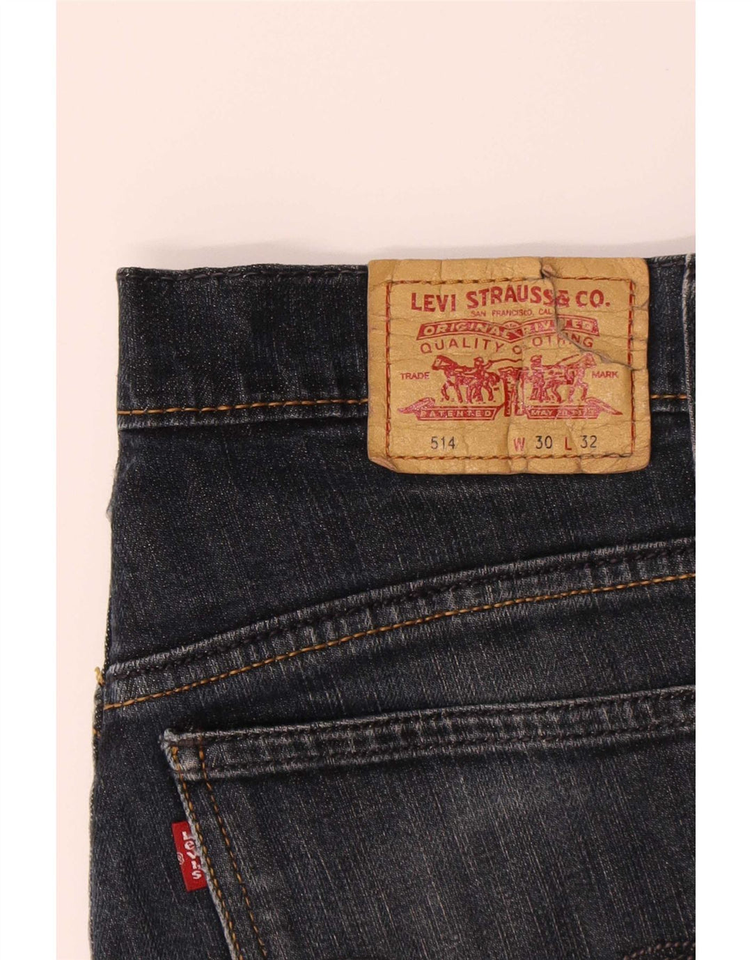 Levi's Jean Bootcut 514 Femme W30 L32 Bleu Marine Coton