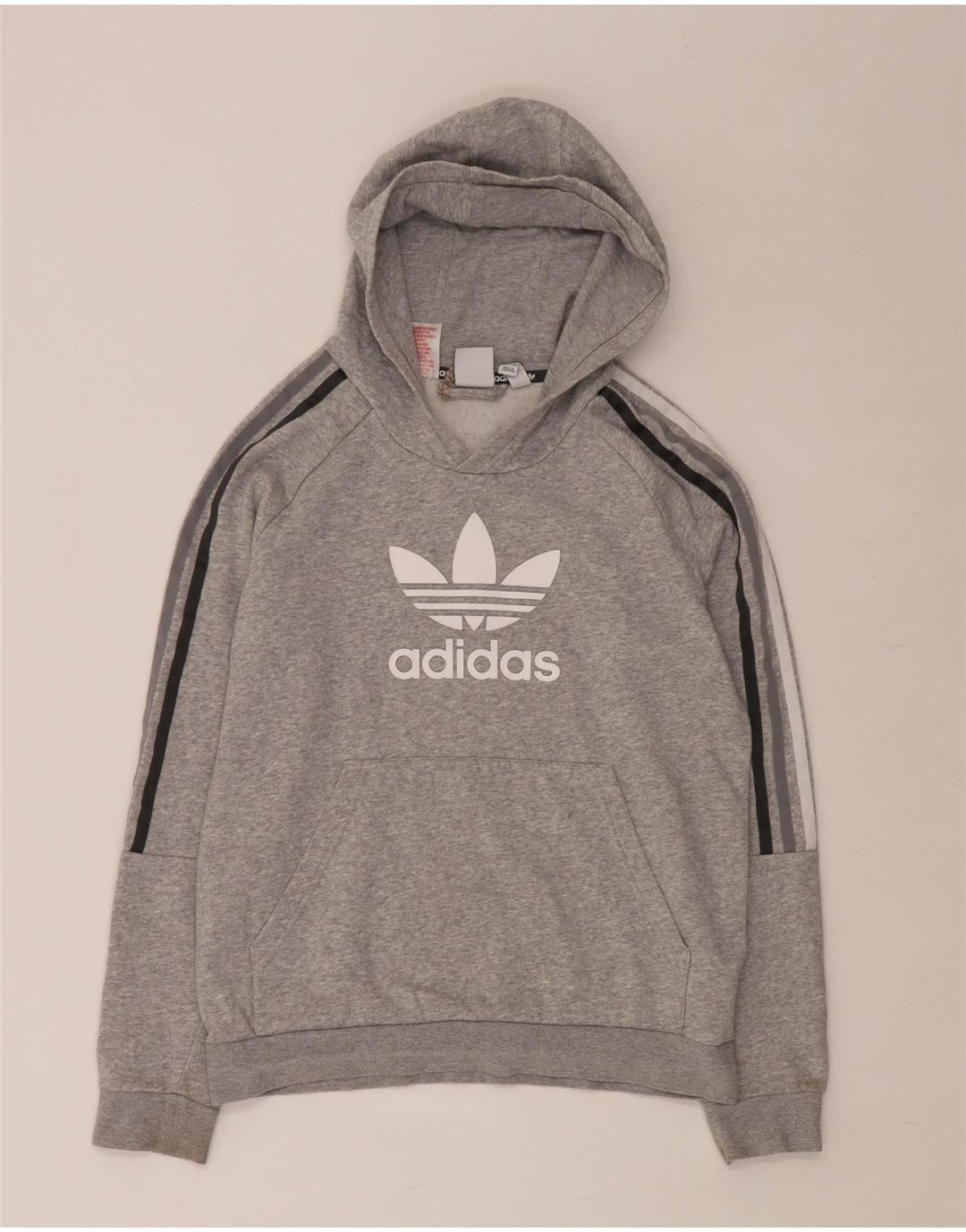 ADIDAS Pull à capuche graphique pour garçon 13-14 ans Gris Moucheté Coton