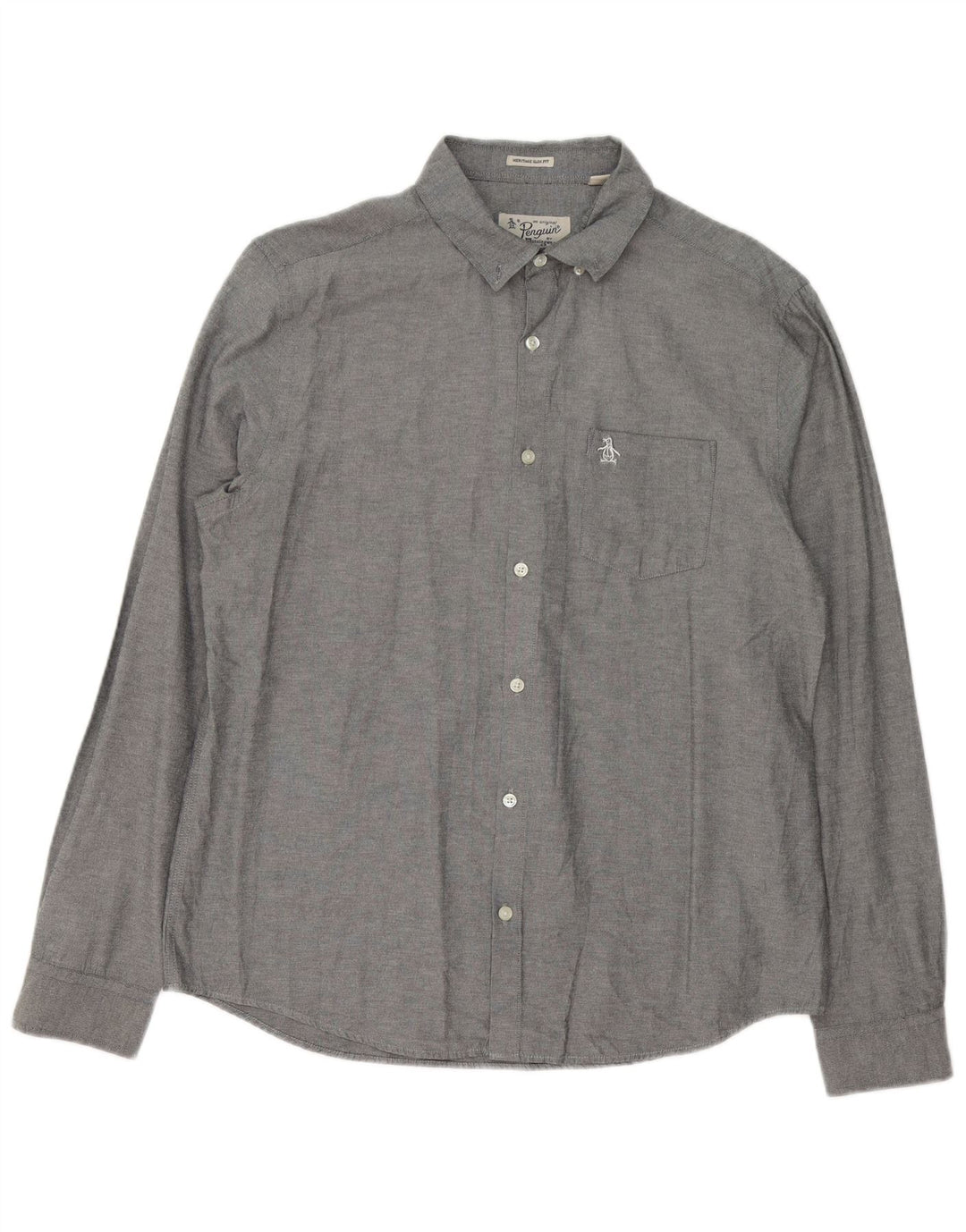 Penguin Chemise Heritage Slim Fit Homme Gris Moucheté