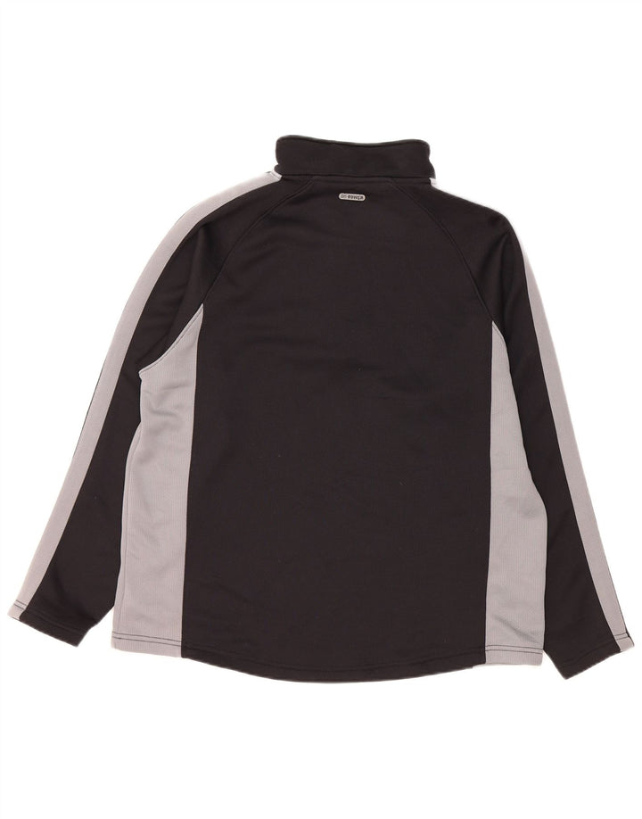 Russell Athletic Haut à col zippé à manches longues pour homme Noir moyen Polyester