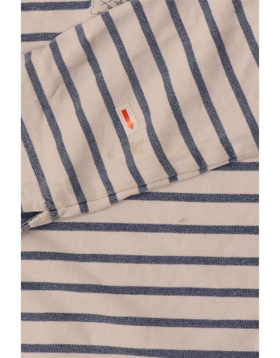 Joules Sweat-shirt à col boutonné pour femme UK 12 Bleu moyen rayé