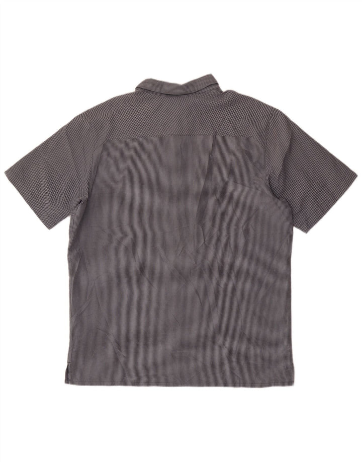Columbia Chemise à Manches Courtes Homme Grand Carreau Gris