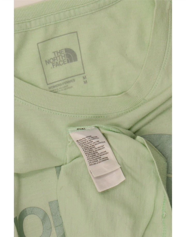 THE NORTH FACE T-shirt graphique pour femme UK 14 Vert moyen Polyester