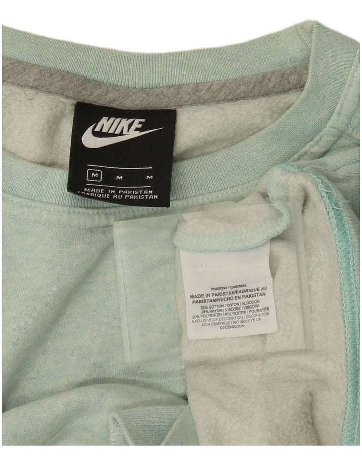 NIKE Sweat-shirt pour femme UK 14 Bleu moyen Coton