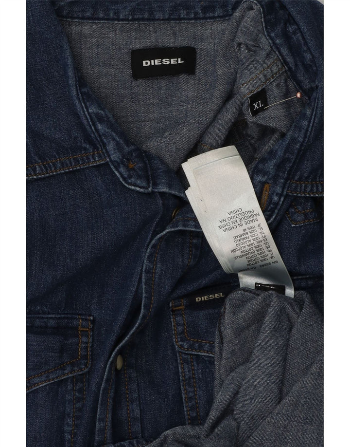 DIESEL Chemise en Jean Homme XL Bleu Coton