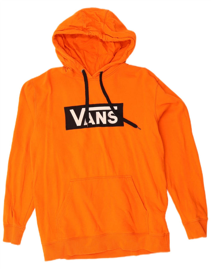 Vans Pull à capuche graphique pour homme en coton orange moyen