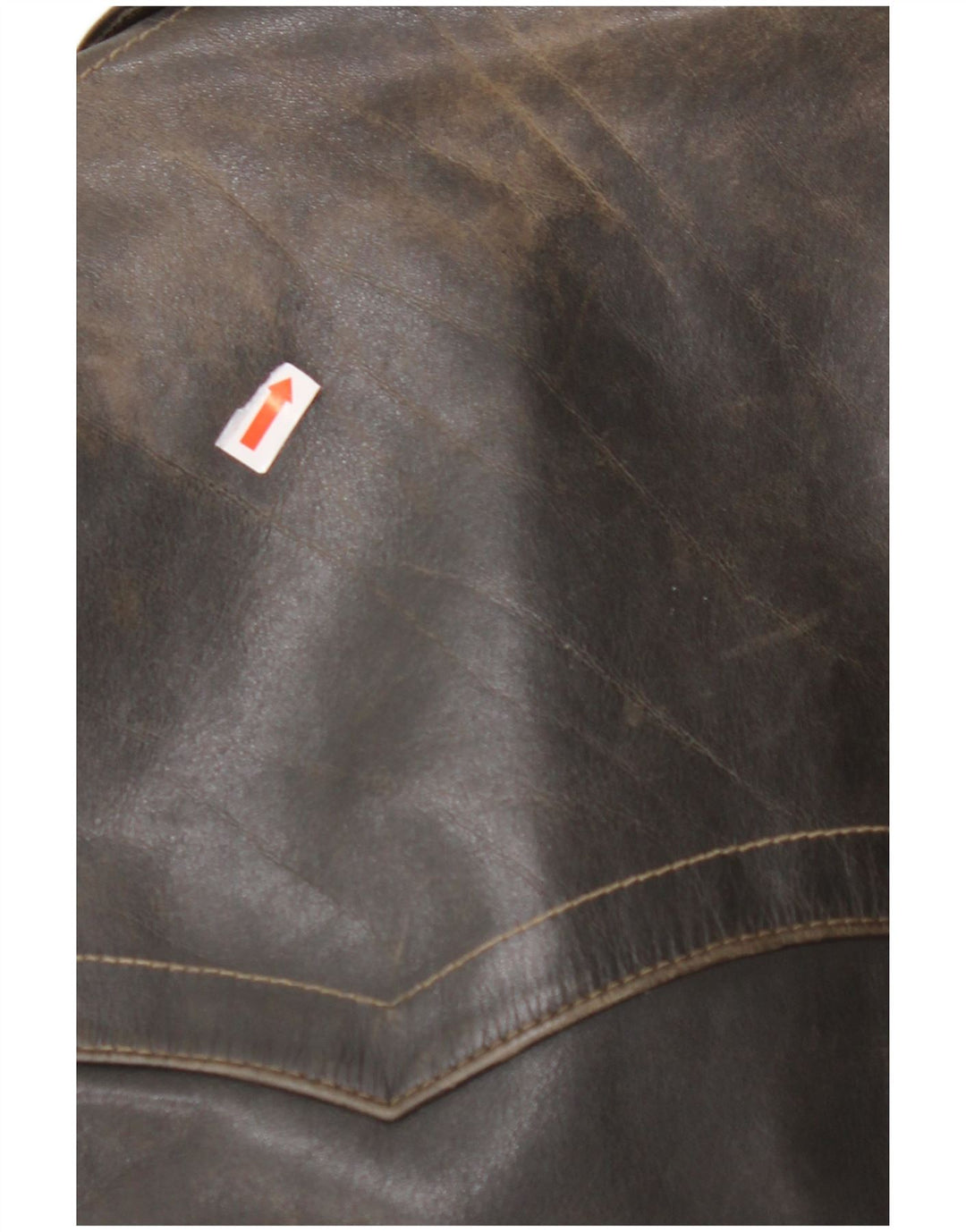 VINTAGE Veste en cuir femme UK 14 Moyen Noir