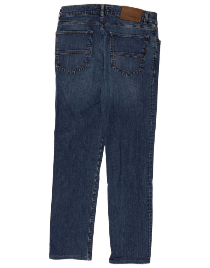 Trussardi Jean Slim W33 L30 Bleu Coton Homme
